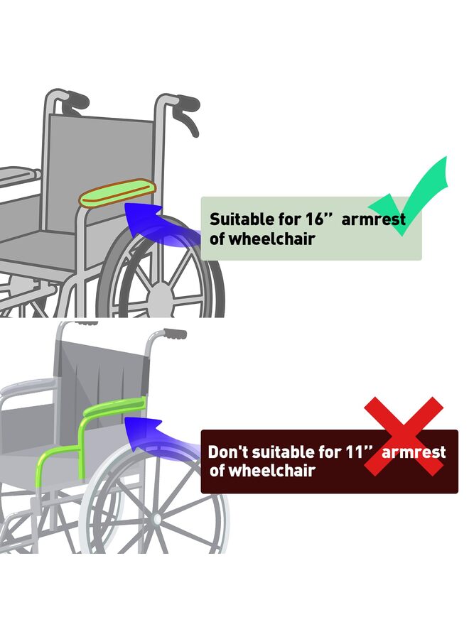 وسادة كرسي متحرك، لتخفيف الألم، مع غطاء لمسند الذراع. تدعم عظم العصعص والظهر، مانعة للانزلاق (أزرق) - Image 3